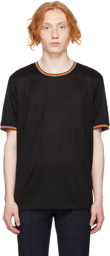 Paul Smith Black Artist Stripe Ringer T-Shirt