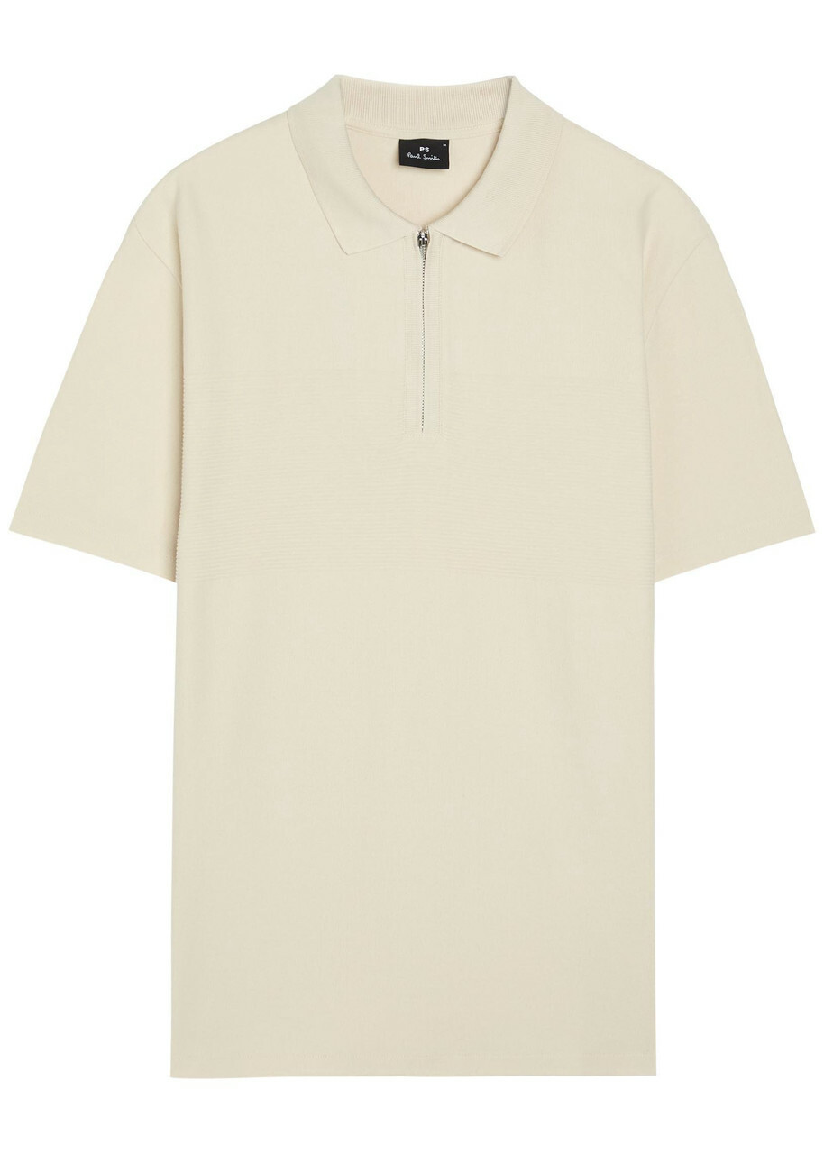 PS Paul Smith Piqué Cotton Polo Shirt White
