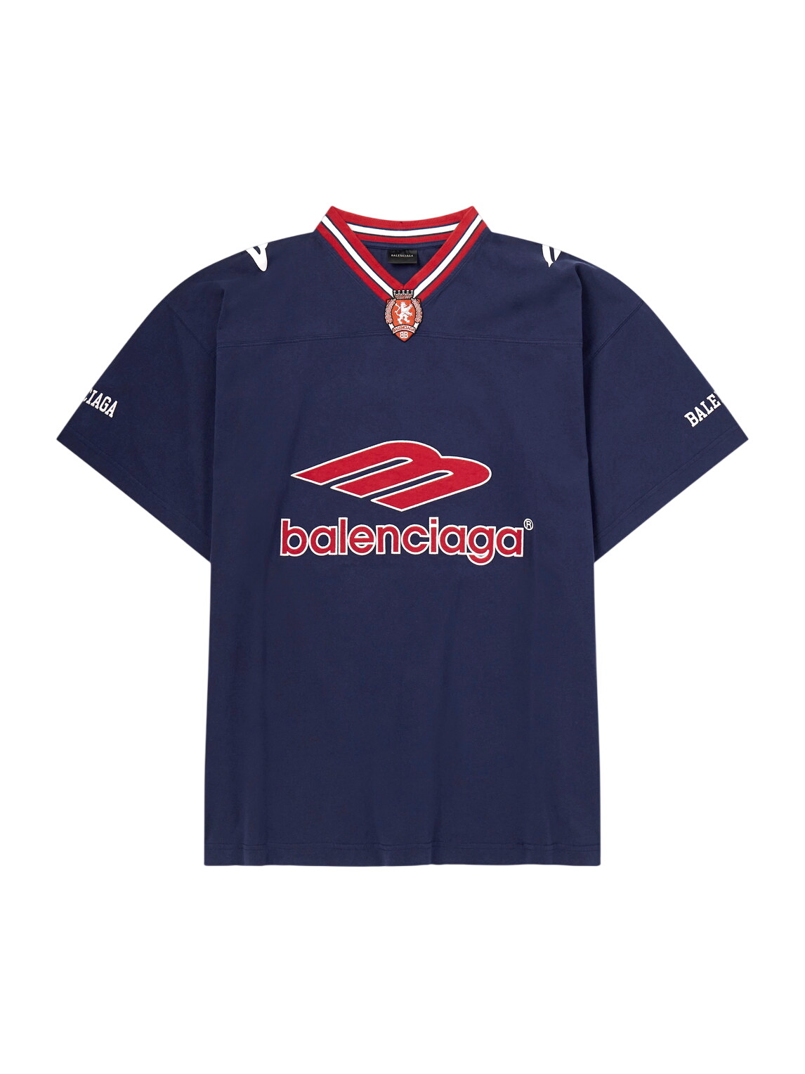 BALENCIAGA ワンポイントロゴTシャツ M ネイビー 【公式通販】