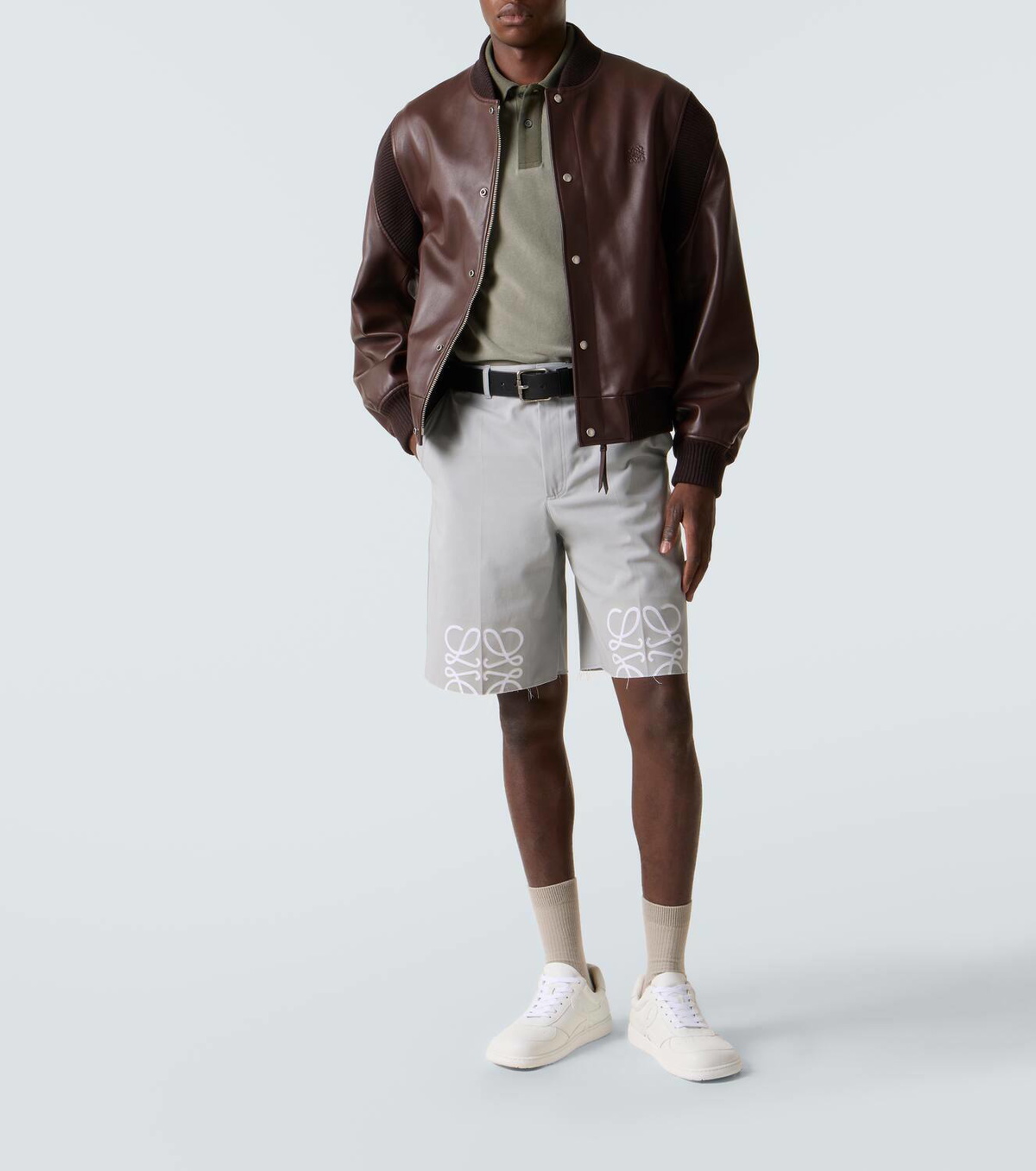 Loewe Anagram cotton piqué polo shirt