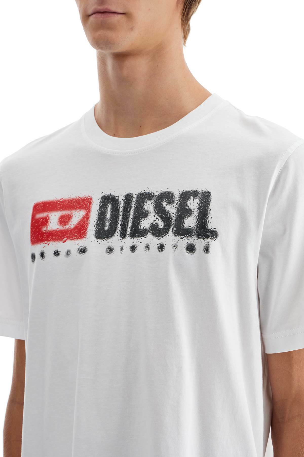 DIESEL t-shirt t-adjust-k14 with White Diesel