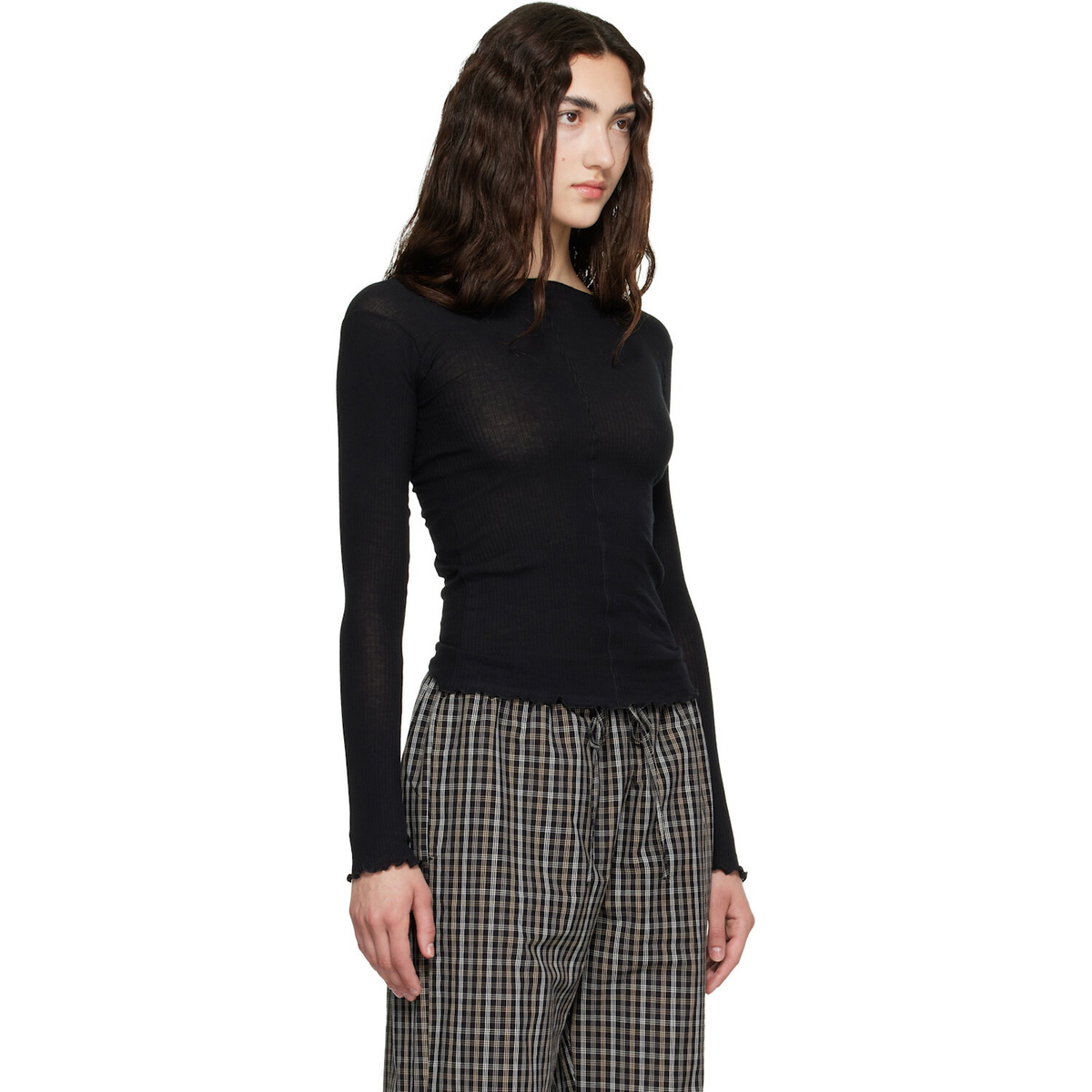 Baserange Black Pama Long Sleeve T-shirt