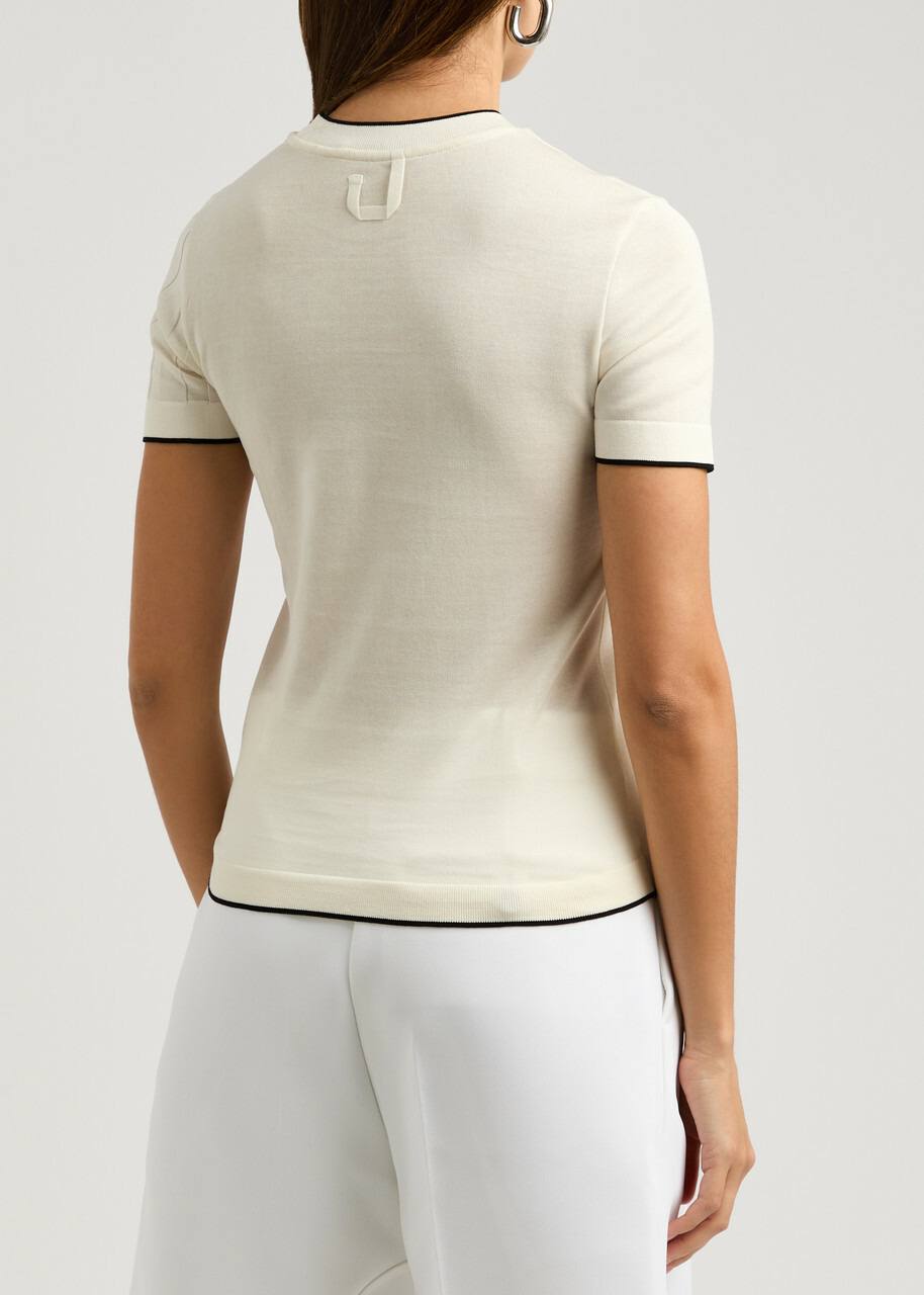 Jacquemus Le T-Shirt Tricot Cotton T-shirt Off White Jacquemus