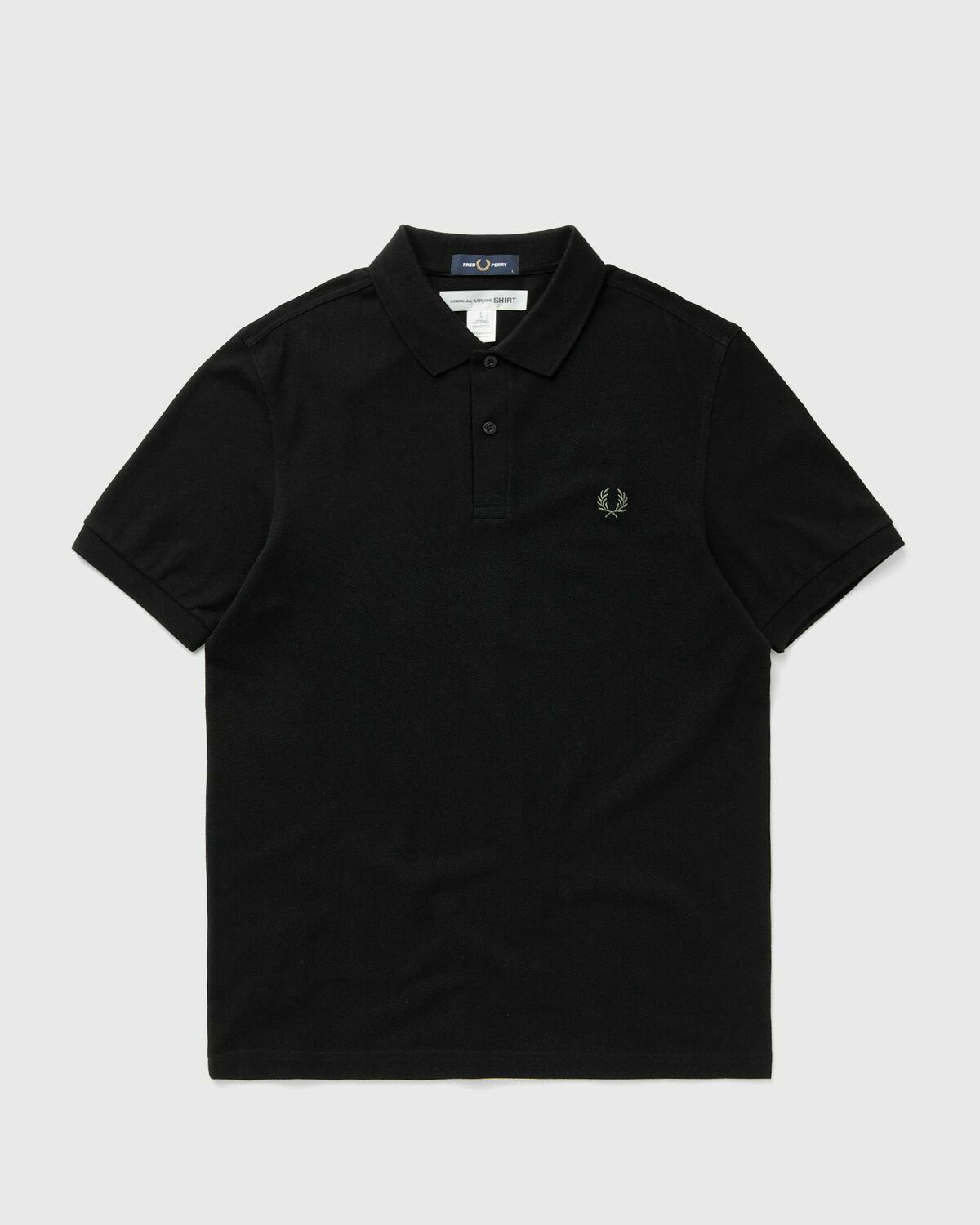 Comme des Garçons Shirt X Fred Perry TEE KNIT Black Mens Polo
