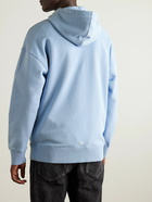 Givenchy - Archetype Logo-Print Cotton-Jersey Hoodie - Blue