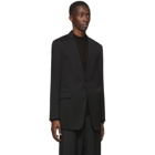 Jil Sander Black Folded Collar Blazer