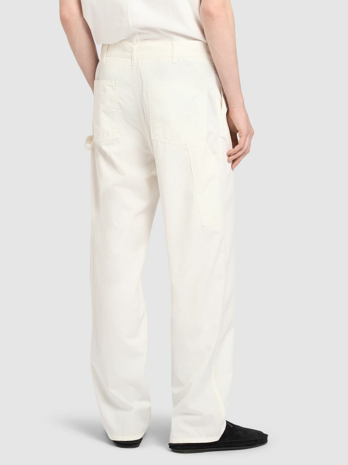パンツ [THE ROW] Cotton and cashmere sankuro pants Sankuro Pant Black in Cotton and Cashmere – The Row