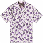 Needles Men's Floral Jacquard One Up Vacation Shirt in Off White