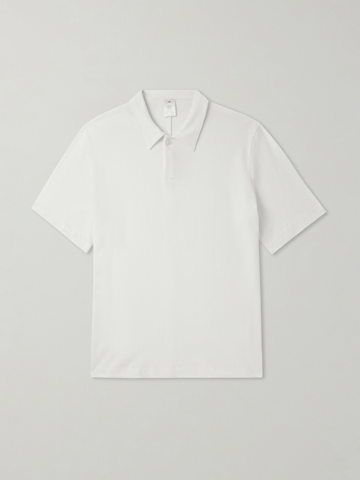 SSAM - Cotton and Silk-Blend Piqué Polo Shirt - White