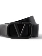 Valentino - Valentino Garavani 4cm Leather Belt - Black