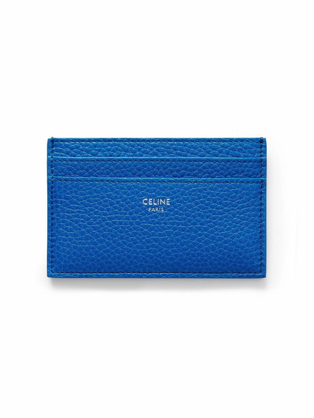 Photo: CELINE - Logo-Print Full-Grain Leather Cardholder