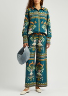 Lug Von Siga Madison Printed Cotton Trousers Multicoloured