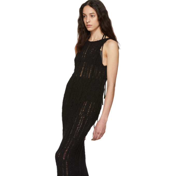 Eckhaus Latta Black Spider Web Dress Eckhaus Latta