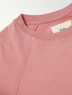 Folk - Rivet Garment-Dyed Cotton-Jersey Sweatshirt - Pink