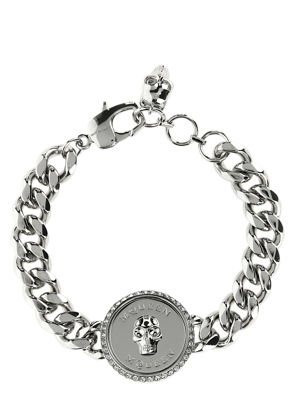 Alexander McQueen Gold Twin Skull Bracelet Alexander McQueen