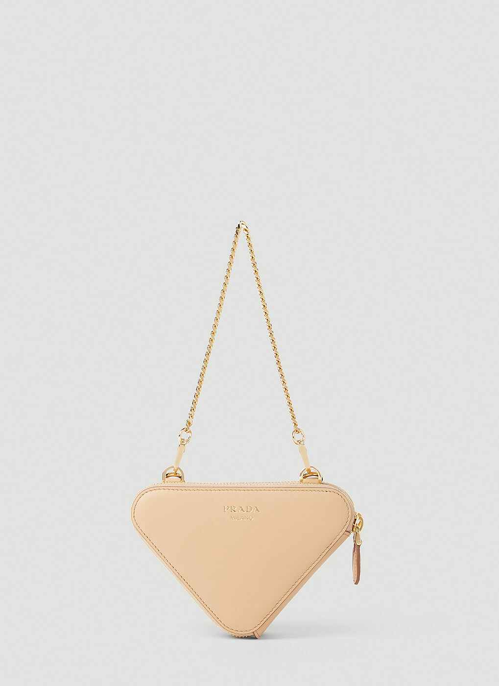 Prada Mini Saffiano Leather Strap Crossbody Bag Natural