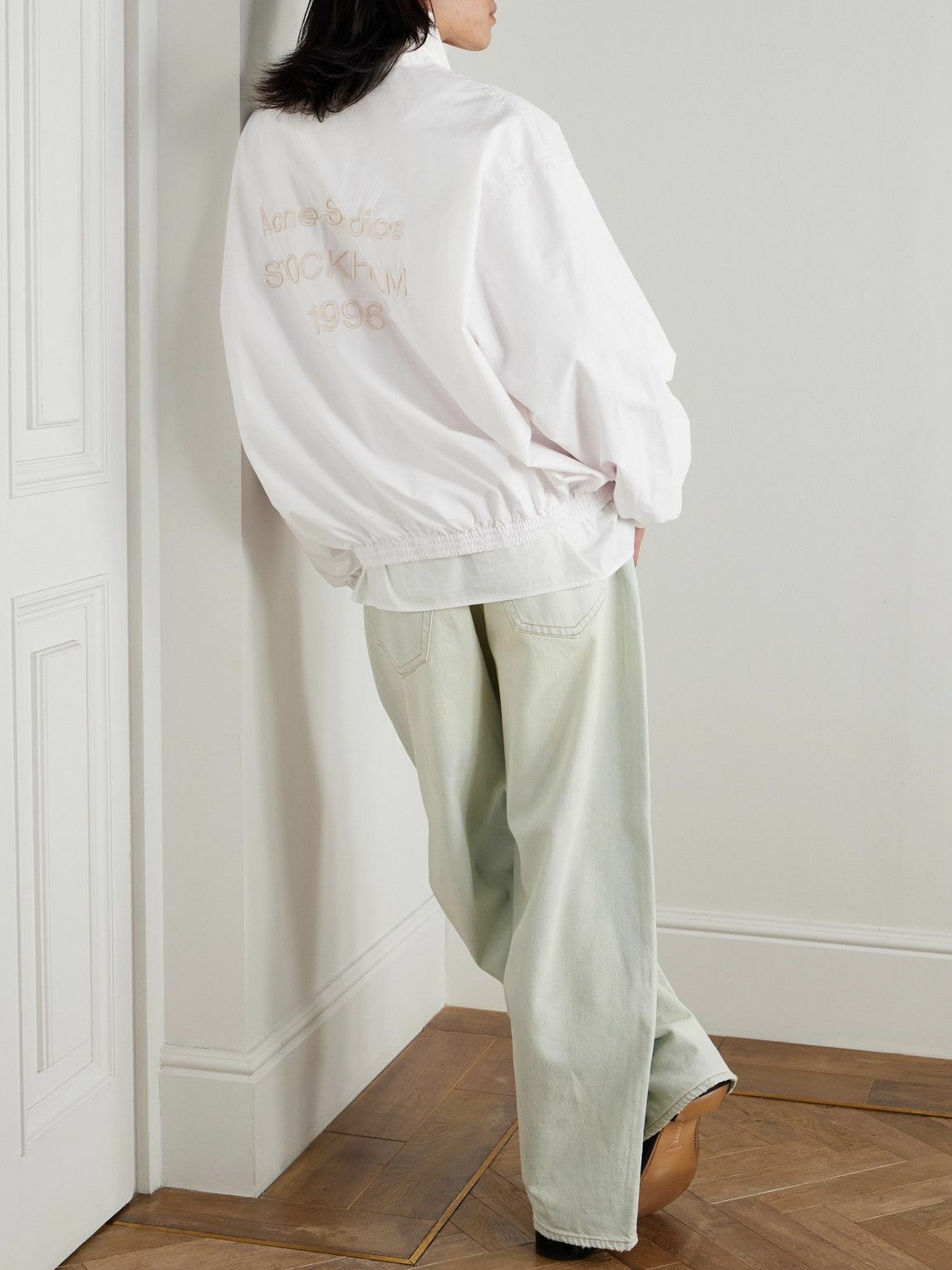 Acne Studios - Olandios Logo-Embroidered Cotton and Nylon-Blend