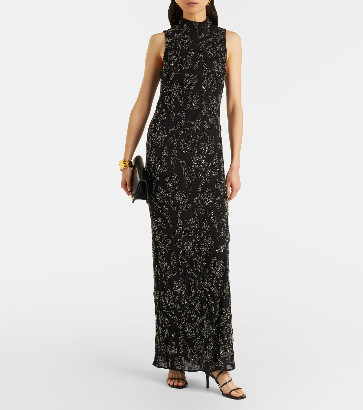 Veronica Beard Sylven beaded georgette maxi dress