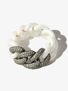 SHAY 18K Black Gold Curb Link Diamond Ring