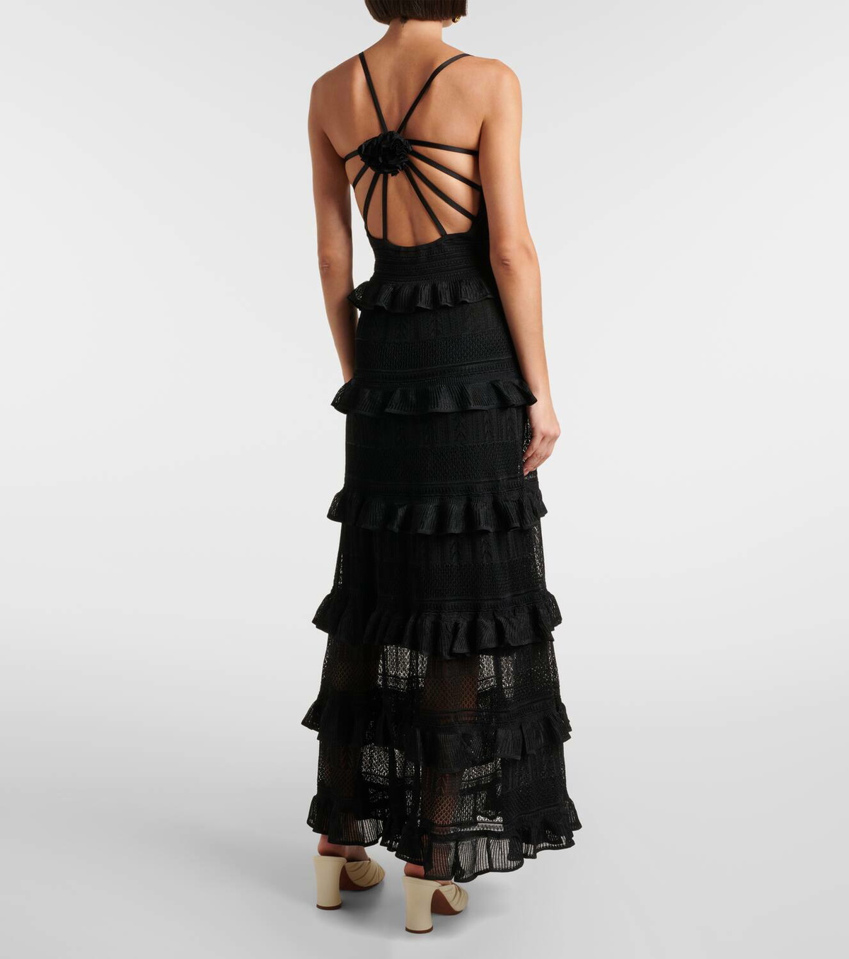 【Zimmermann】Illustration ruffled knitted maxi dress Zimmermann Illustration ruffled knitted maxi dress Zimmermann