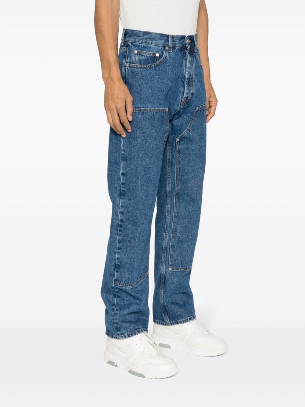 PALM ANGELS - Monogram Denim Jeans Palm Angels