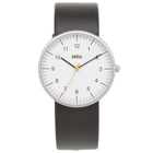 Braun BN0021 Watch in White/Black