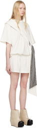 FIDAN NOVRUZOVA Off-White Mei Flapper Minidress