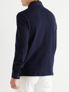 Tod's - Wool-Blend Polo Shirt - Blue