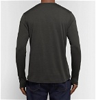 Loro Piana - Slim-Fit Silk and Cotton-Blend Jersey T-Shirt - Men - Charcoal