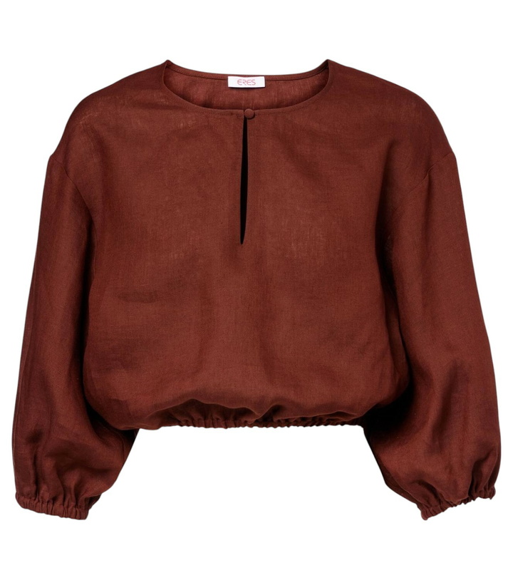 Photo: Eres Gracieux linen crop top