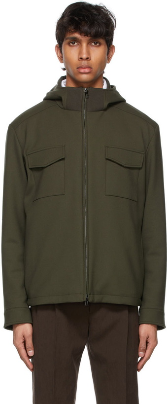 Photo: Loro Piana Khaki Wool Holburn Jacket