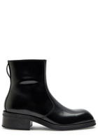 Lemaire Patent Leather Chelsea Boots Black