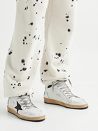 Golden Goose - Sky Star Distressed Leather High-Top Sneakers - White