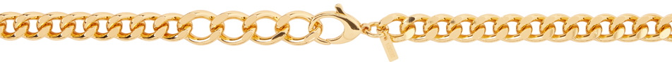 Moschino Gold Inflatable Lettering Chain Belt Moschino