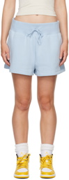 Nike Blue High-Waisted Shorts