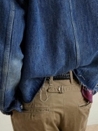 KAPITAL - Straight-Leg Pleated Cotton-Twill Chinos - Neutrals