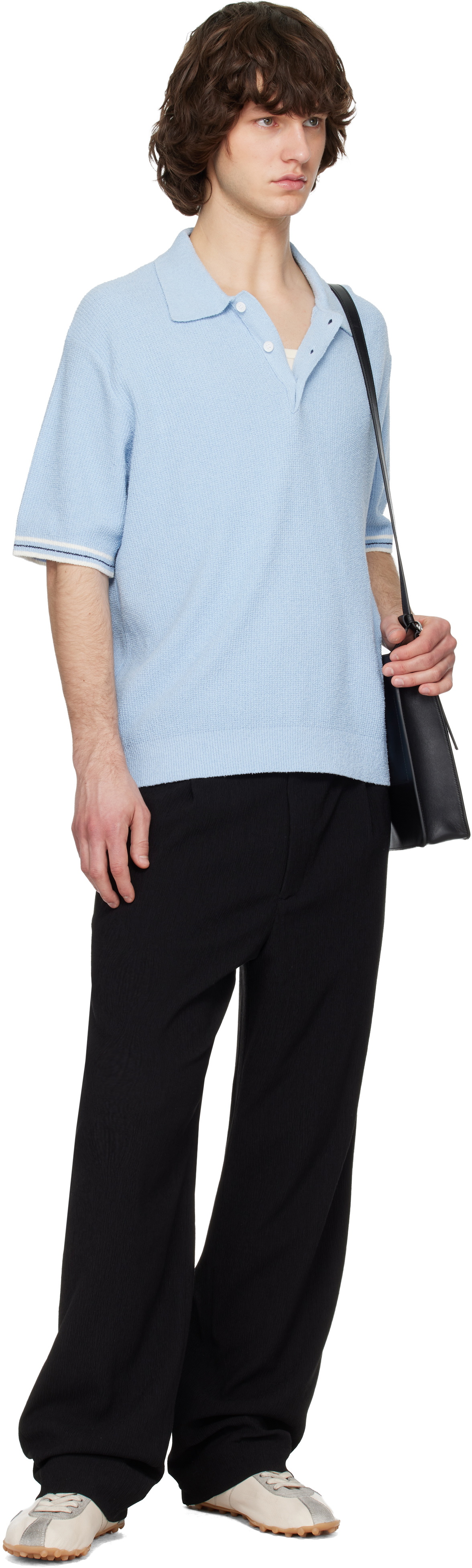 Solid Homme Black Pleated Trousers