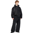Balenciaga Black Fleece Oversized Sweatpants