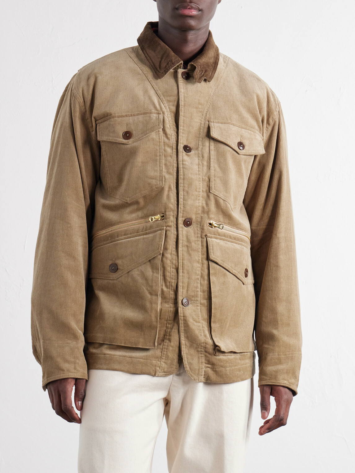 Fortela - Ottawa Cotton-Corduroy Jacket with Detachable Liner - Green