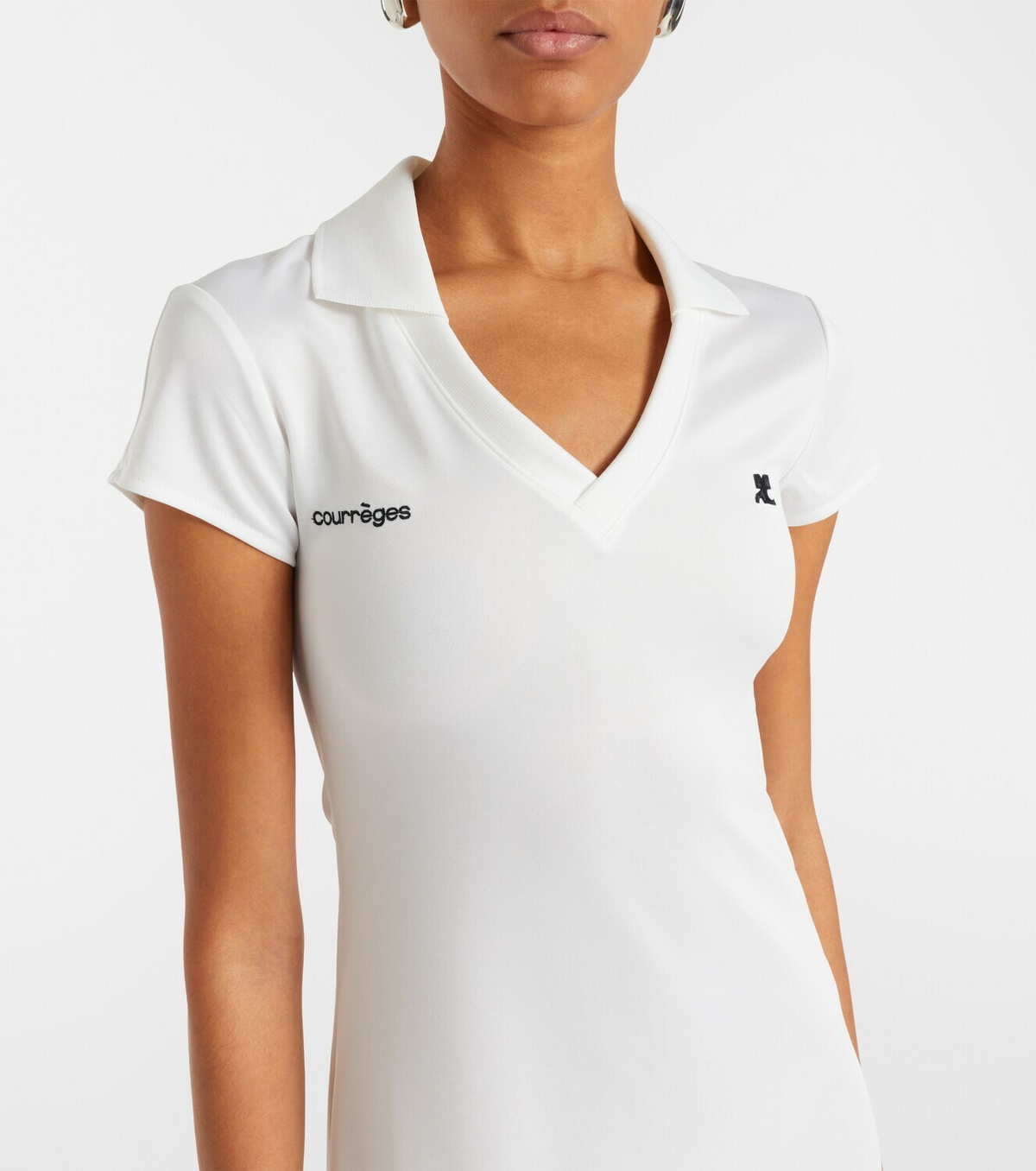 Courrèges Logo polo dress