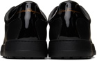 Salvatore Ferragamo Black Gancini Number Sneakers