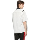 Rhude White and Black Lightning Short Sleeve Shirt