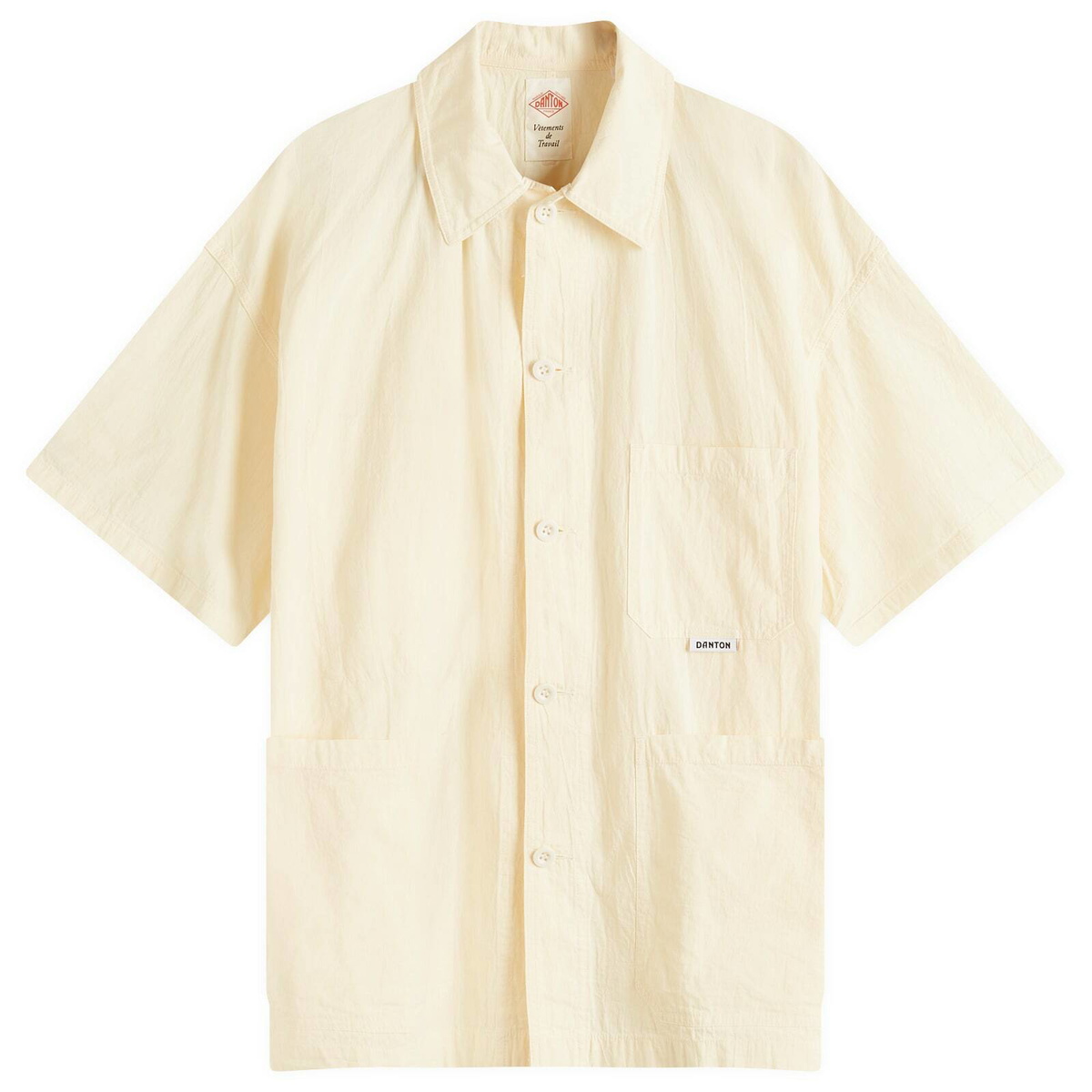 Danton Men's Coverall Short Sleeve Shirt in Navy Danton