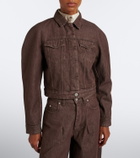 Jacquemus Ovalo cropped denim jacket
