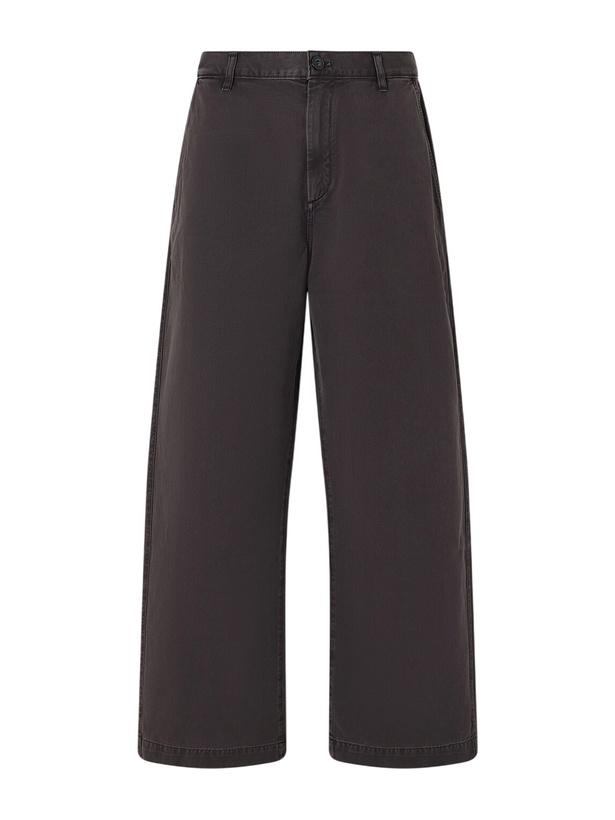 Photo: AGOLDE - Warwick Wide-Leg Cotton-Twill Trousers - Brown