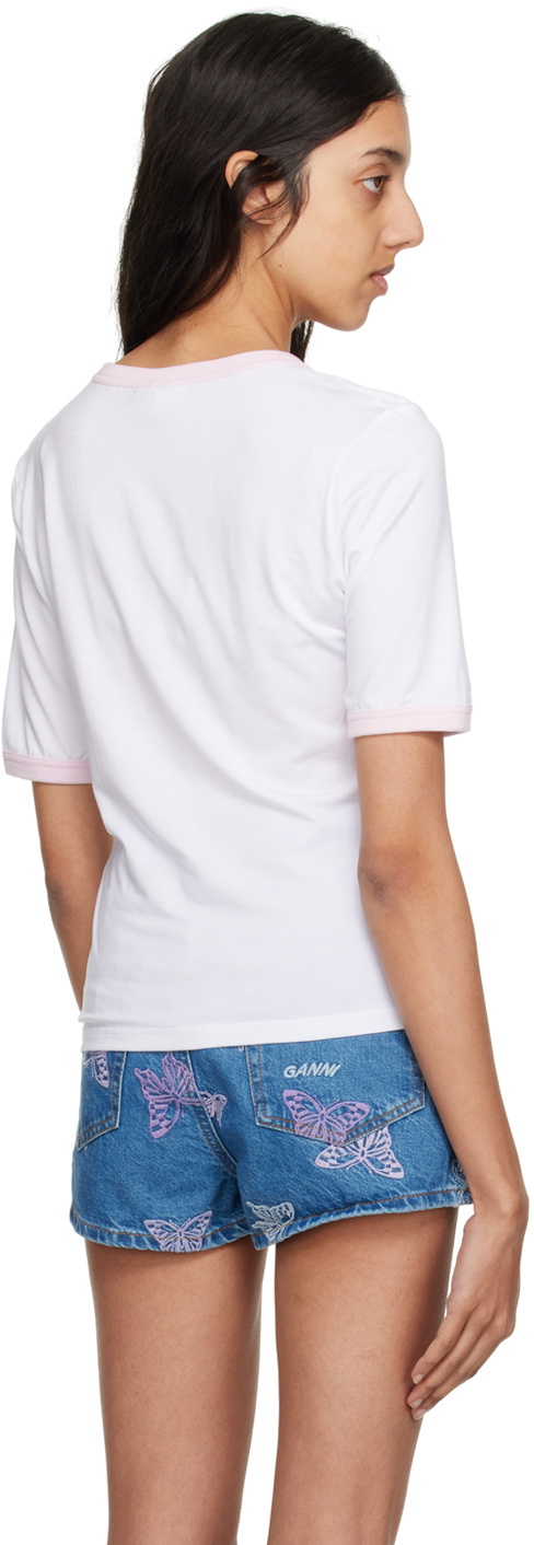 GANNI White Butterfly T-shirt GANNI GANNI White Butterfly T-shirt GANNI