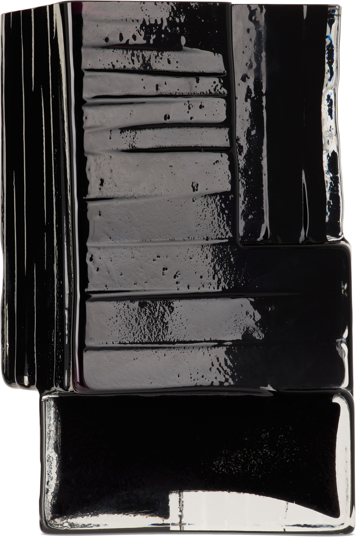 HEM Black Glass Brute Vase