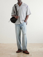Kardo - Rohit Convertible-Collar Cotton Shirt - Gray