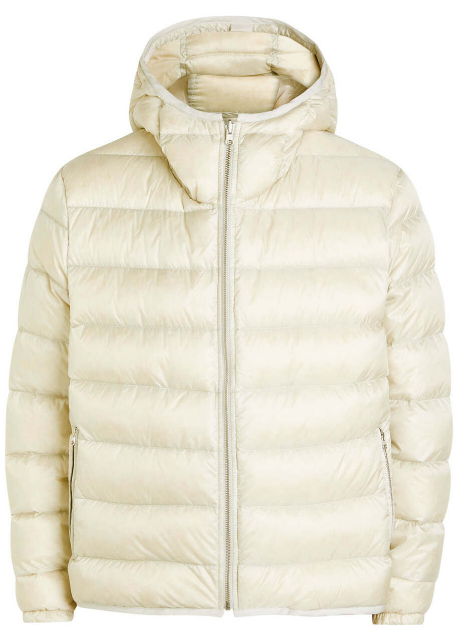 Ten C Padded Nylon Jacket Beige