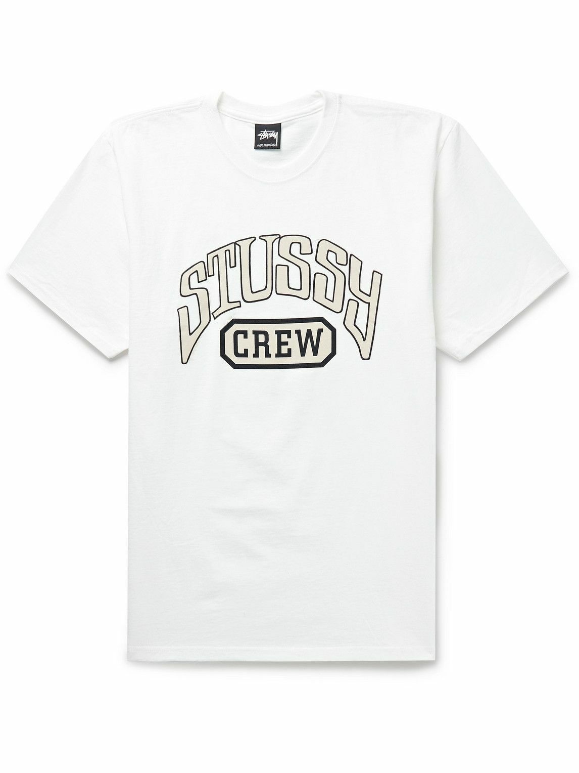 Stussy - Printed Cotton-Jersey T-Shirt - White Stussy